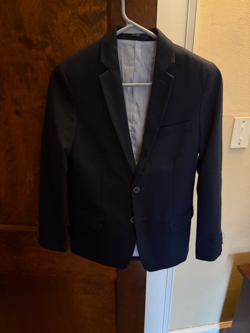 Izod Boys' Navy Blazer with Notch Lapel